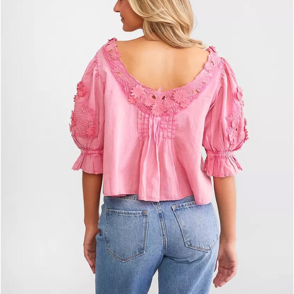 Free people Sophie Cropped Top embroidered - Picture 2 of 8